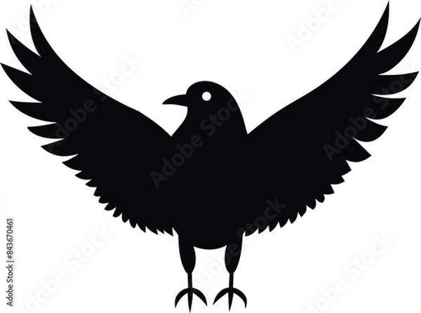 Obraz set of black bird silhouettes vector elements vector