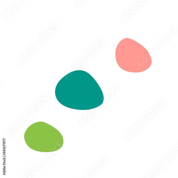 Obraz organic point three shape