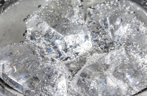 Obraz soda with ice and bubble