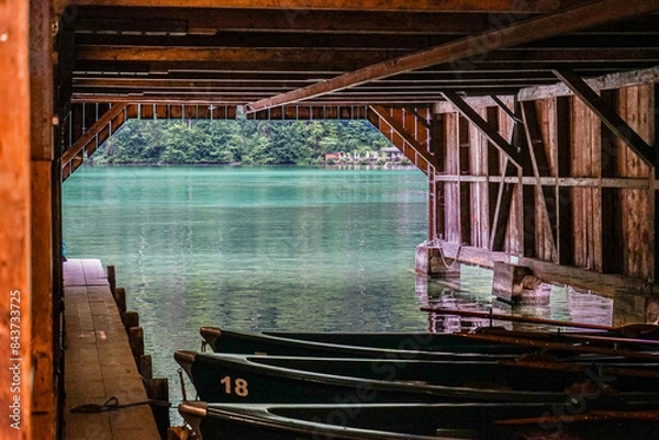 Obraz boat on the dock