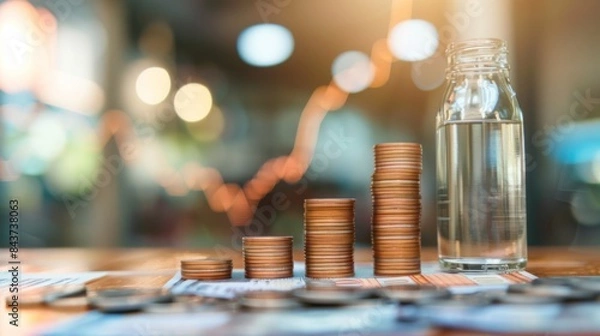 Fototapeta Dynamic Market Insights: Analyzing Business Growth and Financial Profits