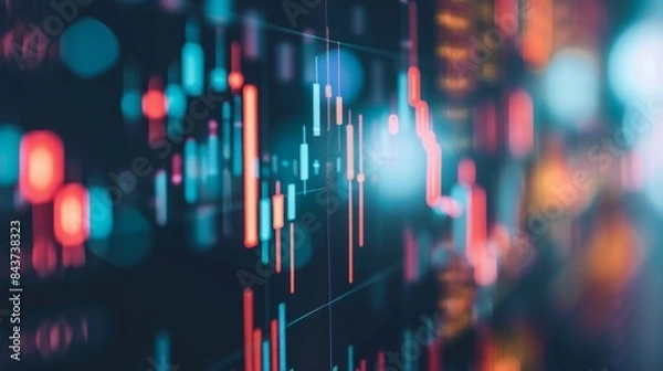 Fototapeta Dynamic Market Insights: Analyzing Business Growth and Financial Profits