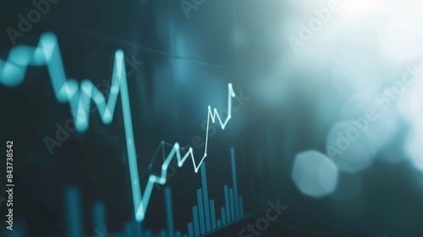 Fototapeta Dynamic Market Insights: Analyzing Business Growth and Financial Profits