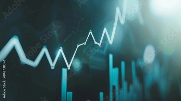 Fototapeta Dynamic Market Insights: Analyzing Business Growth and Financial Profits