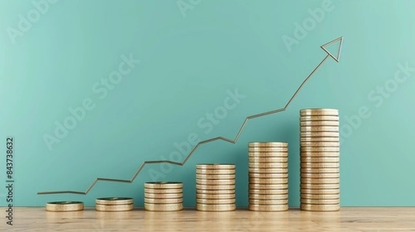 Fototapeta Dynamic Market Insights: Analyzing Business Growth and Financial Profits