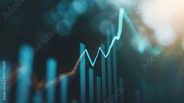 Fototapeta Dynamic Market Insights: Analyzing Business Growth and Financial Profits
