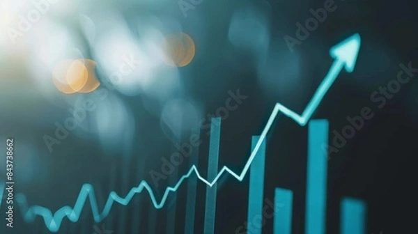 Fototapeta Dynamic Market Insights: Analyzing Business Growth and Financial Profits