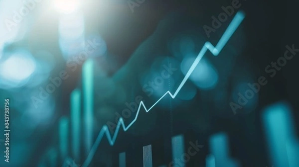 Fototapeta Dynamic Market Insights: Analyzing Business Growth and Financial Profits