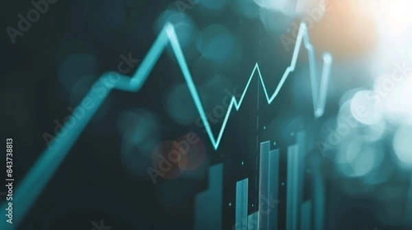 Fototapeta Dynamic Market Insights: Analyzing Business Growth and Financial Profits