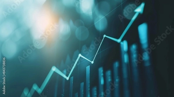 Fototapeta Dynamic Market Insights: Analyzing Business Growth and Financial Profits