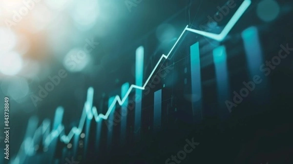 Fototapeta Dynamic Market Insights: Analyzing Business Growth and Financial Profits