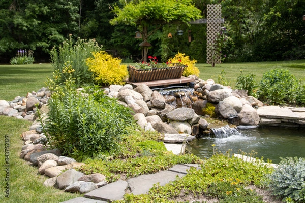 Obraz fountain in the park