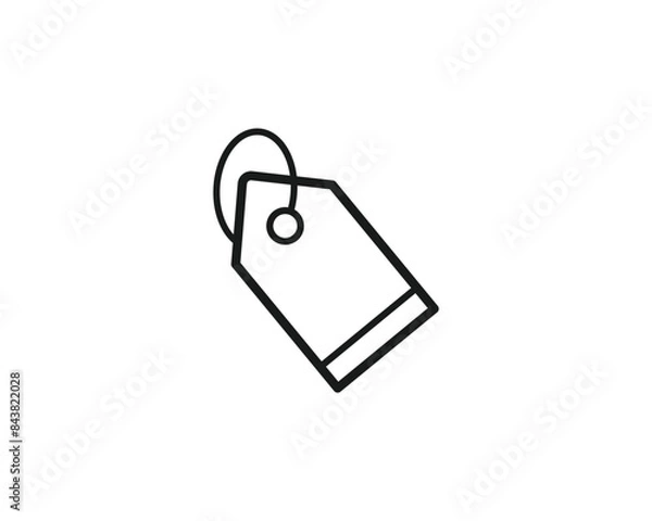 Fototapeta Branding tag icon vector symbol design illustration isolated