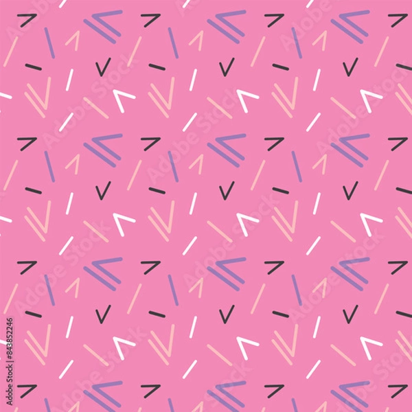 Obraz Memphis pattern background.