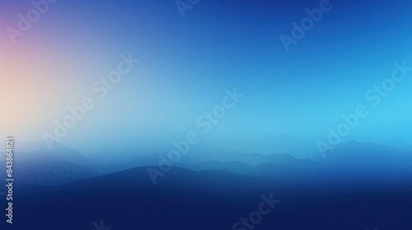 Fototapeta grainy blue gradient background
