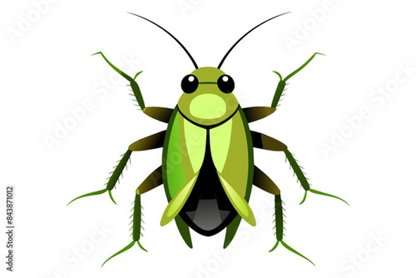 Fototapeta Cockroach  vector artwork and illustration svg file