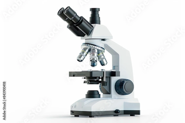 Fototapeta microscope isolated on white
