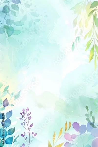 Fototapeta Nature-Inspired Background for Creative Projects Generative AI