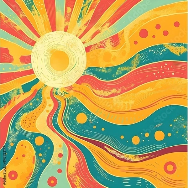 Obraz abstract background with circles