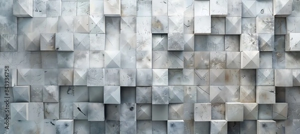 Fototapeta Subtle Elegance: Light Grey Background in Varied Shapes, Perfect for Versatile Design and Creative Projects