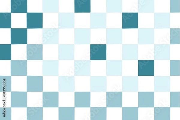 Fototapeta blue and white checkered tablecloth