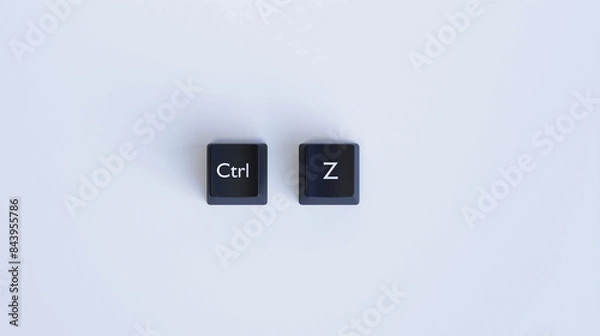 Fototapeta 3D Ctrl Z Keyboard Key Background