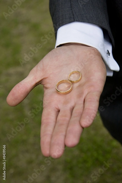 Fototapeta Gold Wedding Rings