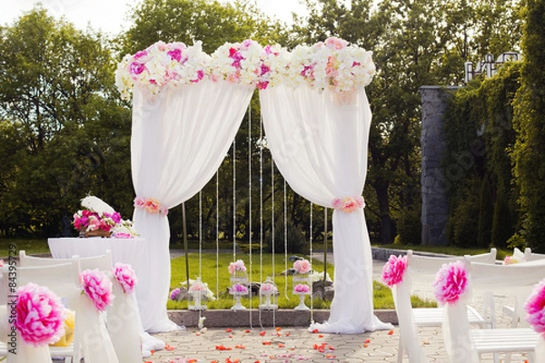 Obraz Beautiful wedding set up