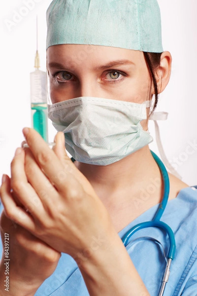 Obraz Krankenschwester mit Stethoskop