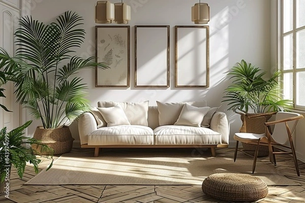 Obraz contemporary living room interior