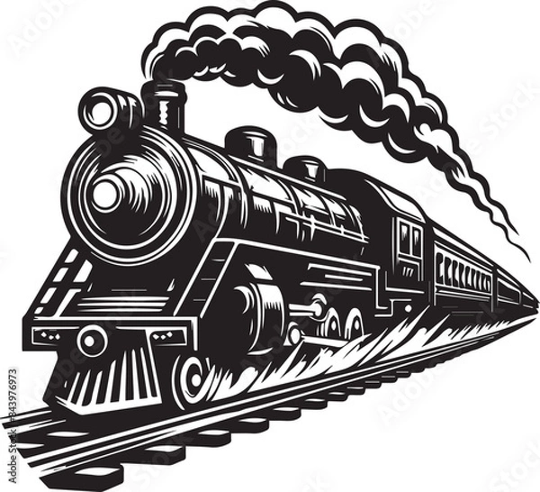 Obraz steam train locomotive