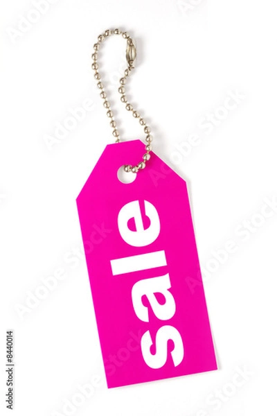 Obraz pink sale tag isolated