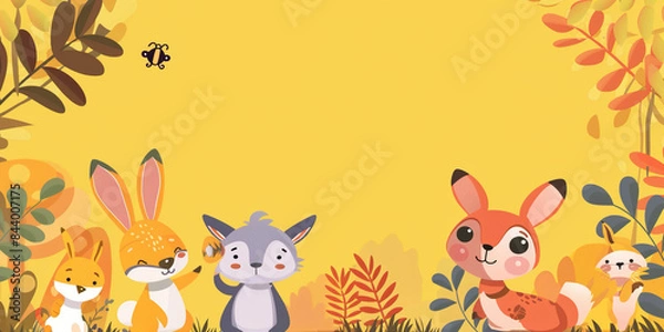 Fototapeta cartoon animals, copyscape