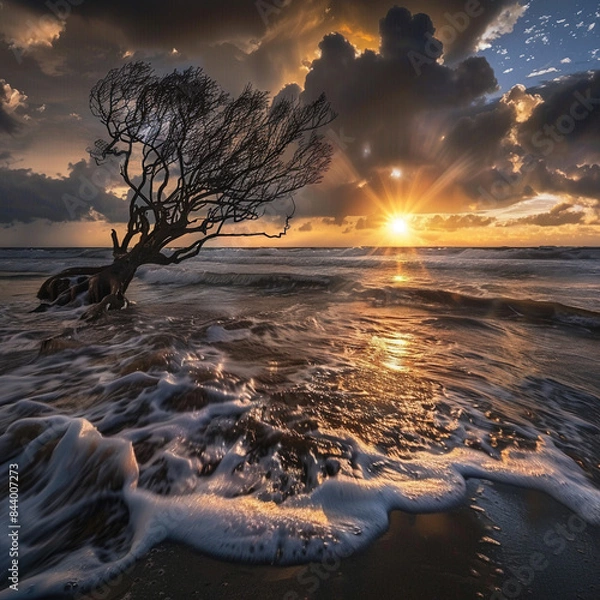 Obraz sunset on the beach