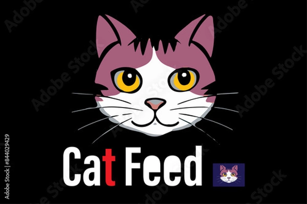 Obraz Cat Feed Logo.ai