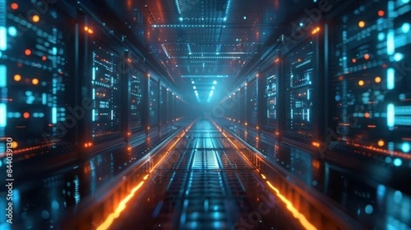Fototapeta Edge computing devices processing data instantly