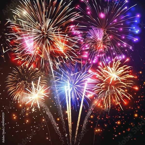 Obraz Fireworks at Night