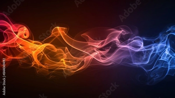 Fototapeta energetic abstract smoke texture background, generative ai