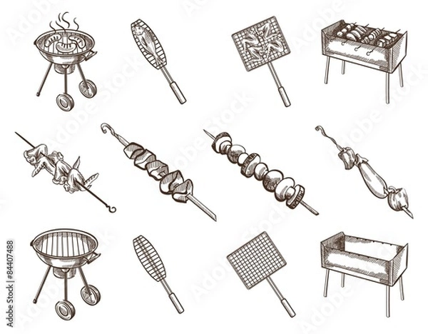 Obraz BBQ  image set