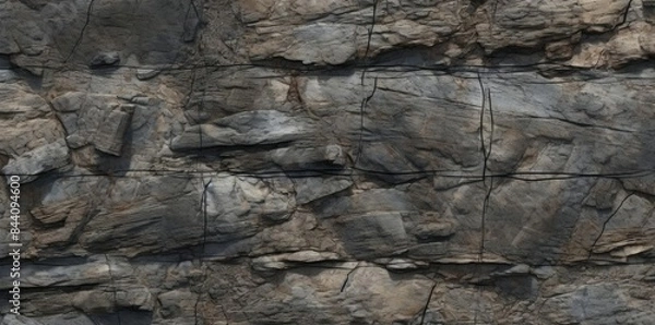 Fototapeta tiling rock texture in a rock wall