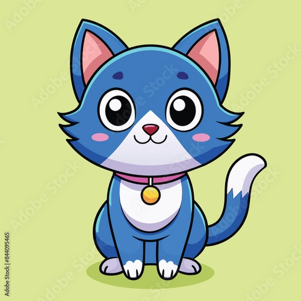 Fototapeta Cute Cat Cartoon Vector