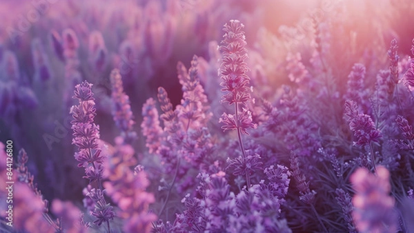 Obraz A Glimpse of Blooming Lavender in South France