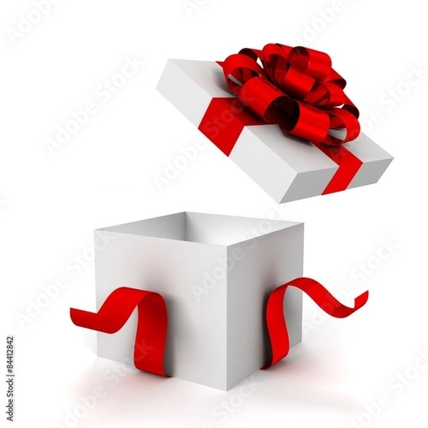 Fototapeta opened gift box