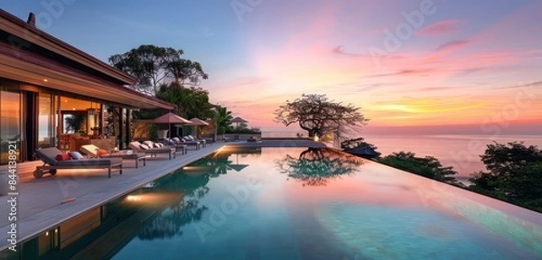 Fototapeta resort at night