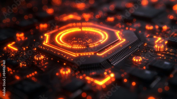 Fototapeta tech background, wallpaper 