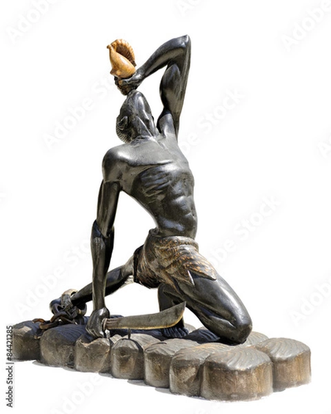 Obraz Słynny Haiti „Nieznany niewolnik” (Le Negres Marron), odpowiednik amerykańskiej Statuy Wolności.