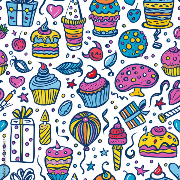 Fototapeta wallpaper, tiles or carpet in a seamless pattern