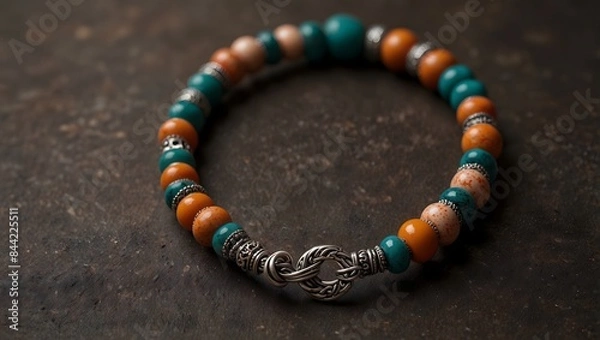 Fototapeta A moment where a handmade bracelet becomes a symbol of friendship between unlikely companions ai_generated
