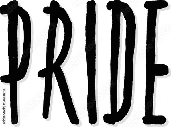 Fototapeta LGBT pride art on white background. template for poster, social network, banner, cards. word PRIDE for poster. LGBTQ love symbol background. Concept design.