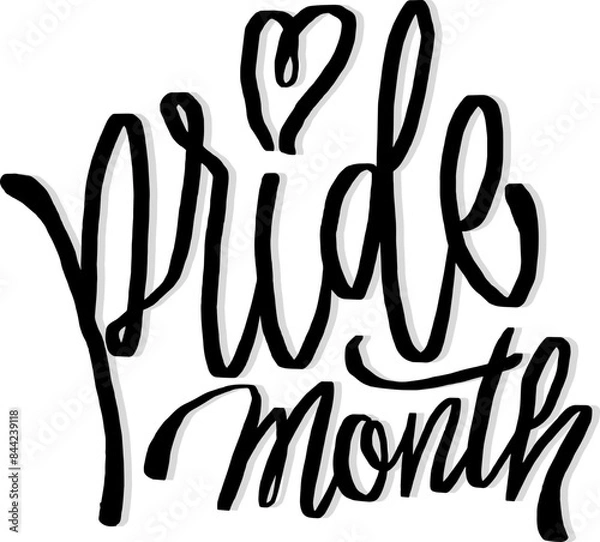 Fototapeta LGBT pride art on white background. template for poster, social network, banner, cards. word PRIDE for poster. LGBTQ love symbol background. Concept design.